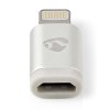 NEDIS synchronizační a nabíjecí adaptér/ 8pinová Lightning zástrčka na USB 2.0 Micro B zásuvku/ blistr