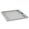Triton 19' polička perforovaná 1U/450mm, max.nosnost 80kg,,integrované podpěry RAL7035 , šedá