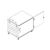 Triton 19" kontejnerový rozvaděč 12U, 1000hl, barva černá, perf.plech dveře