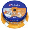 VERBATIM DVD-R 4,7GB/ 16x/ printable/ 25pack/ spindle