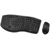 Adesso WKB-1600CB/ bezdrátový set 2,4GHz/ multimedia/ ergo/ scroll kolečko na kláv./ myš 800,1200,1600DPI / USB/