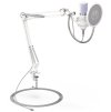 Endorfy mikrofon Streaming OWH / streamovací / rameno / pop-up filtr / 3,5mm jack / USB-C / bílý