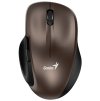 GENIUS Ergo 8200S Chocolate/ 1200 dpi/ bezdrátová/ 5tlačítek/ tichá/ BlueEye senzor/ čokoládová
