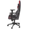 Endorfy herní židle Scrim RD / kombinace textil / kůže / černočervená