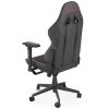 Endorfy herní židle Scrim RD / kombinace textil / kůže / černočervená