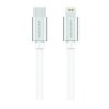 Swissten Datový Kabel Textile USB-C / Lightning Mfi 1,2 M Stříbrný