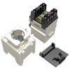 Solarix keystone c5e STP RJ45 černý pro kleště  SXKJ-NA-BU SXKJ-5E-STP-BK-NA