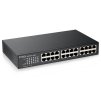 ZyXEL GS1100-24E, 24-port 10/100/1000Mbps Gigabit Ethernet switch v3, Fanless,  desktop