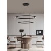 IMMAX NEO FINO SMART závěsné svítidlo 2 kruhy, 60+80cm, 93W, černé, Zigbee 3.0, TUYA