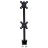 Neomounts FPMA-D700DV/Držák displeje/na stůl/10-27"/svorka/VESA 100X100/nosn. 2x6kg/2 displeje vert/černý
