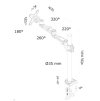 Neomounts FPMA-D935 /Držák displeje/na stůl/10-30"/svorka/3čepy/VESA 100X100/nosn.10kg/1 displej/stříbrný