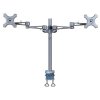 Neomounts FPMA-D935D /Držák displeje/na stůl/14-27"/svorka/3čepy/VESA 100X100/nosn.2x6kg/2 displeje/stříbrný