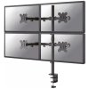 Neomounts FPMA-D550D4BLACK / Flat Screen Desk Mount (clamp/grommet) / Black