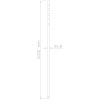 Neomounts  FPMA-CP200 / 200 cm extension pole for FPMA-C200/C400SILVER/PLASMA-C100 / Silver