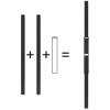 Neomounts  FPMA-CPCONNECTBLACK / Connector kit for FPMA-CP- extension pole series / Black