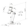 Neomounts  DS15-550BL1 / universal tablet stand for 4,7-12,9" tablets  / Black