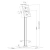Neomounts  FL15-650WH1 / floor stand, lockable tablet casing for Apple iPad, PRO, Air & Samsung Galaxy Tab / White