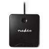 NEDIS čtečka čipových karet CRDRU2SM1BK/ Smart Card ID-1/ eObčanka/ standartní biometrické čipy/ USB 2.0/ černá