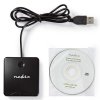 NEDIS čtečka čipových karet CRDRU2SM1BK/ Smart Card ID-1/ eObčanka/ standartní biometrické čipy/ USB 2.0/ černá