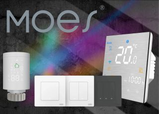 Chytrá domácnost MOES. Chcete mít doma větší komfort, úsporu energie a vše pod kontrolou z mobilu? U nás najdete širokou...