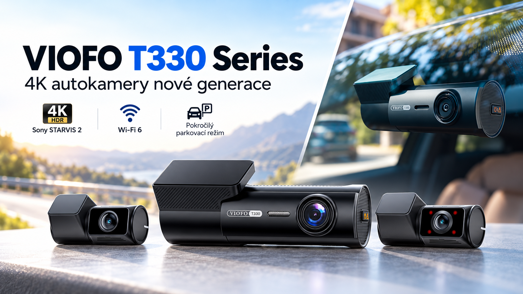VIOFO T330 Series – kompletní průvodce novou generací 4K autokamer, funkcemi a nastavením