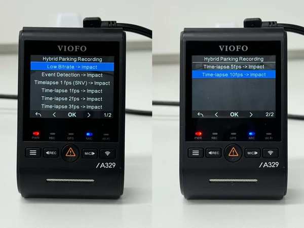 Časosběr v hybridním režimu