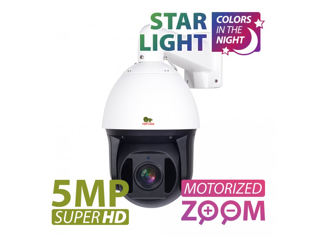 5.0MP IP Varifocal kamera IPS-230X-IR 1.3 Starlight