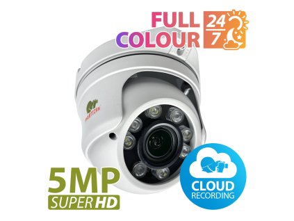 5.0MP IP Varifocal kamera IPD-VF5MP-IR Full Colour 1.0 Cloud