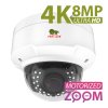 8.0MP 4K IP Varifocal camera IPD VF5MP IR AF 4K 2