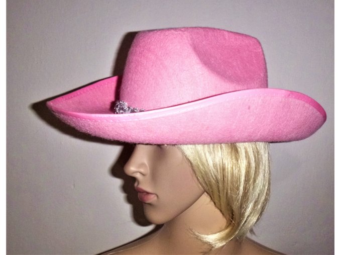 BARBIE KOVBOJKA růžový klobouk dámský
