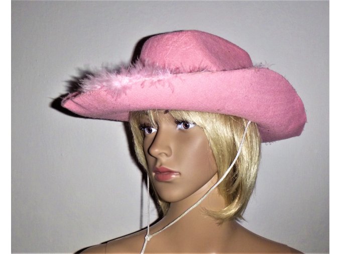 BARBIE KOVBOJKA růžový klobouk dámský