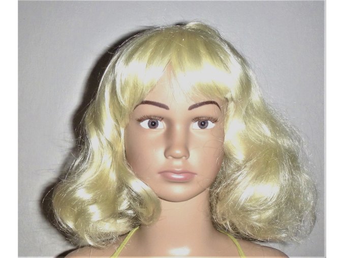 BLOND PARUKA dětská vel. XS
