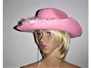 BARBIE KOVBOJKA růžový klobouk dámský