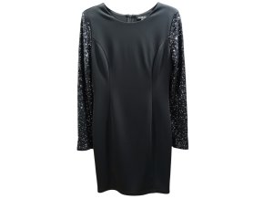 Černé koktejlové šaty vel. XL