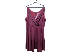 Vínové šaty vel. XXL