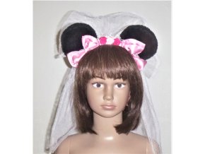 Karnevalový kostým MINNIE čelenka se závojem