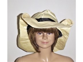 BÉŽOVÝ KLOBOUK látkový dětský - Safari styl