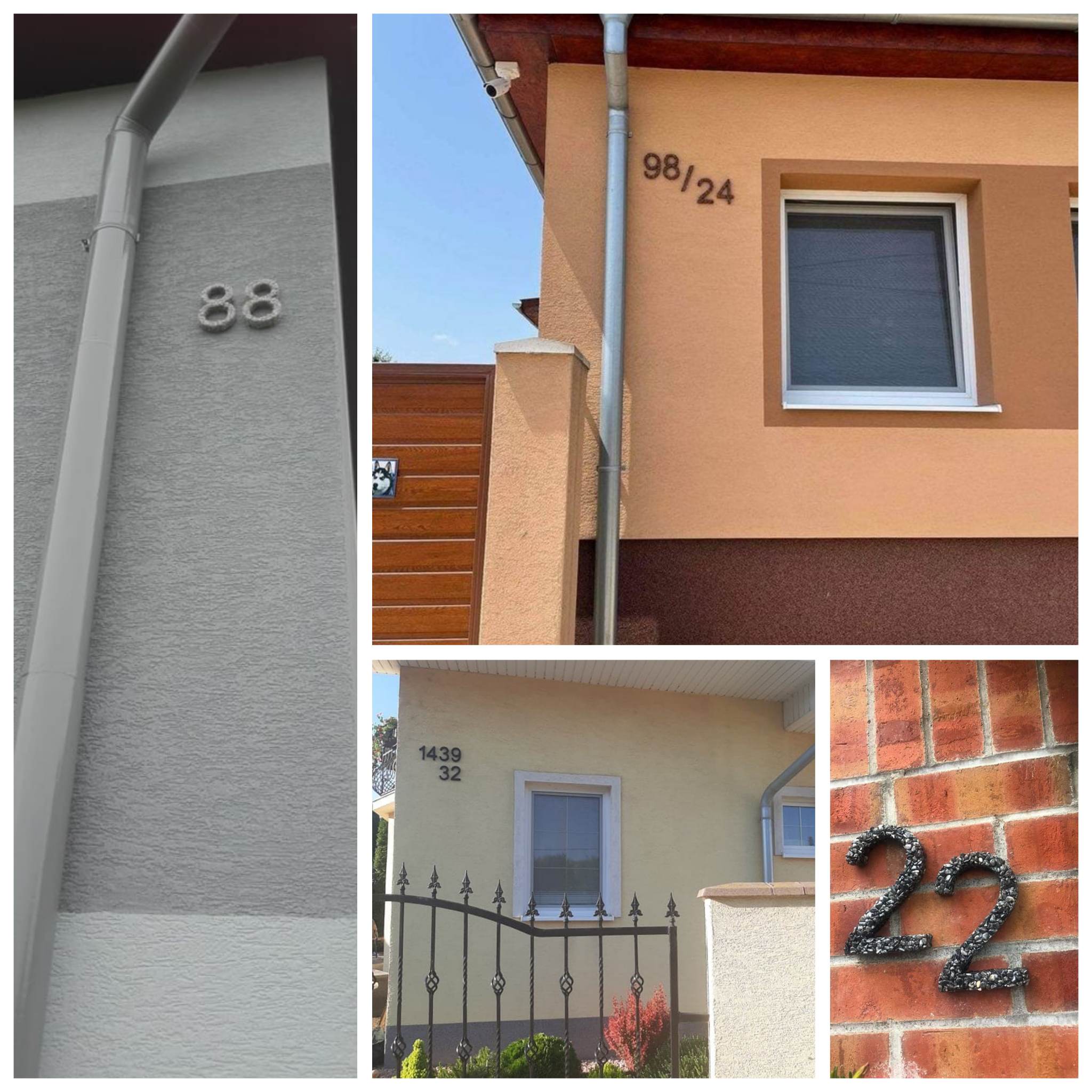 Kamienkové čísla domu