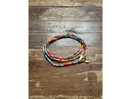 Boho náhrdelník/ náramek se srdcem SVOBODA Ag925
