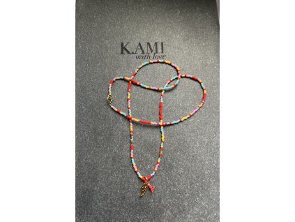 Boho řetízek se zlaceným křídlem Ag925
