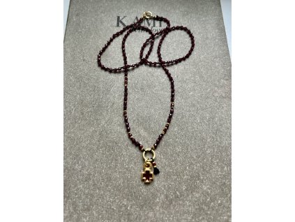 Boho řetízek se zdobným křížkem Ag925