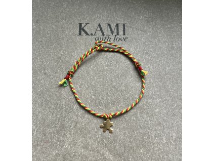 Náramek Friends s přívěskem puzzle Ag925