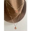 Boho řetízek se zlacenou pampeliškou Ag925