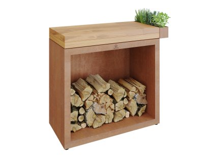 Butcher Block Storage 90 Corten TW