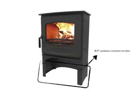 C - Seven Blu - podstavec s prostorem pro dřevo