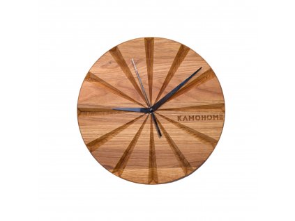 Dřevěné nástěnné hodiny ANDROMEDA (Průměr hodin 30 cm, Materiál Buk)