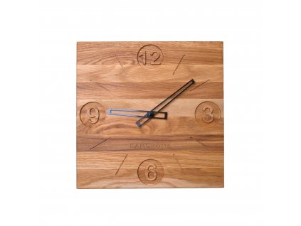 Dřevěné nástěnné hodiny PYXIS (Velikost 28x28 cm, Materiál Buk)