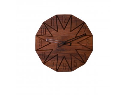 Dřevěné nástěnné hodiny LACERTA (Průměr hodin 32 cm, Materiál Buk)