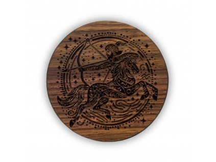 Podtácky SAGITTARIUS - masivní drevo (Materiál podtácku Dub)