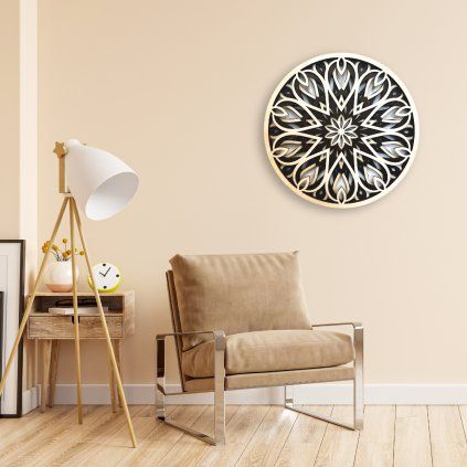 3D Star Mandala Wooden Wall Art